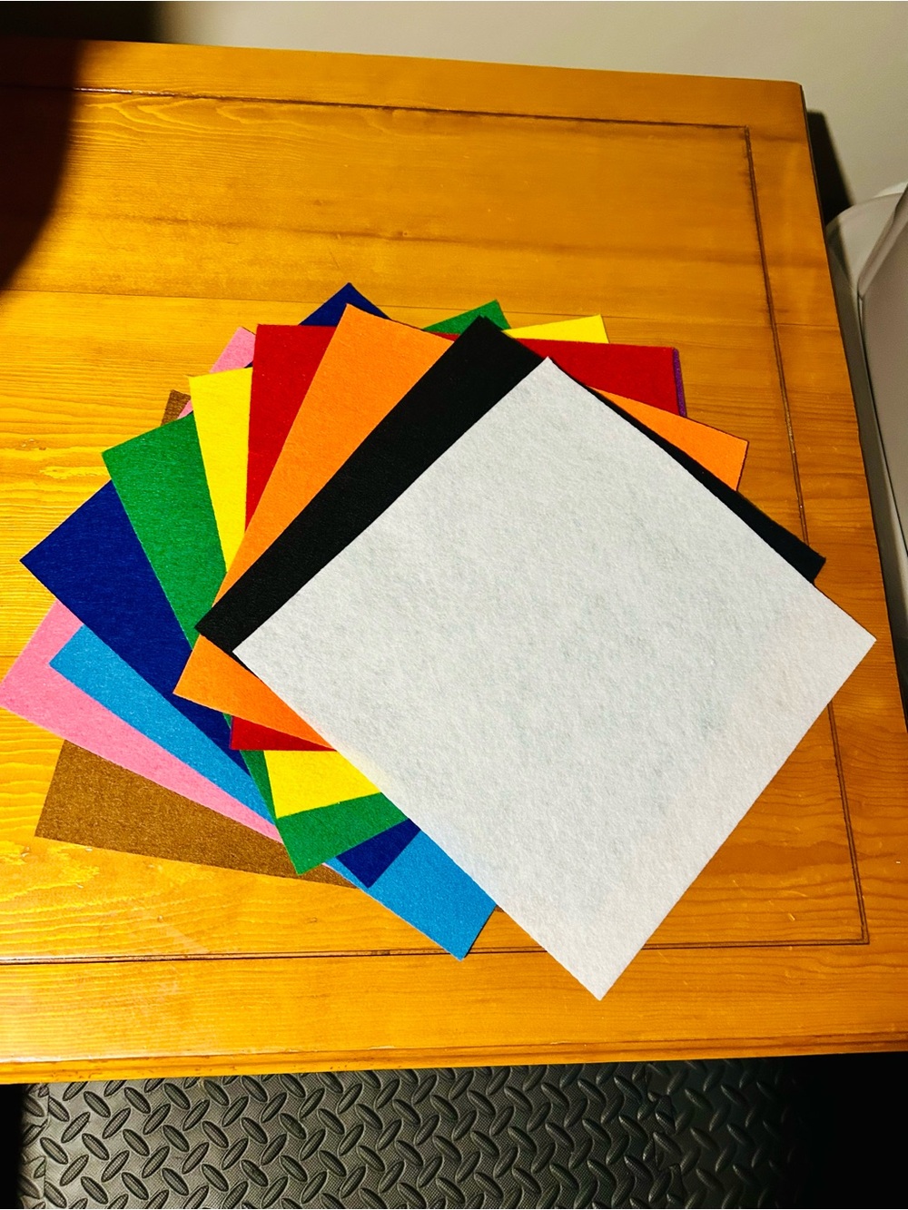 Assorted Colored Craft Felt Squares - 12 x 12 inches